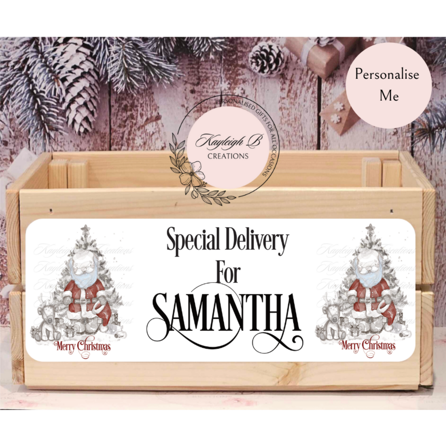 Christmas Eve Personalised Crate