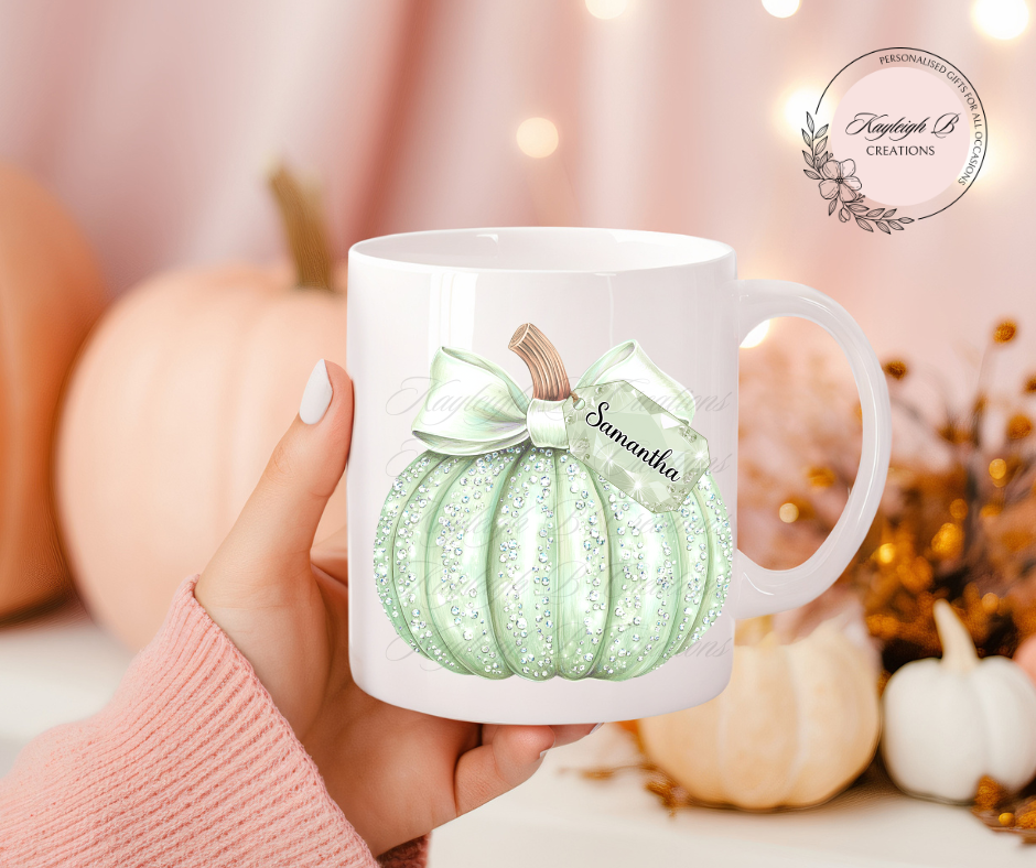 Personalised Cute Pumpkin Mug