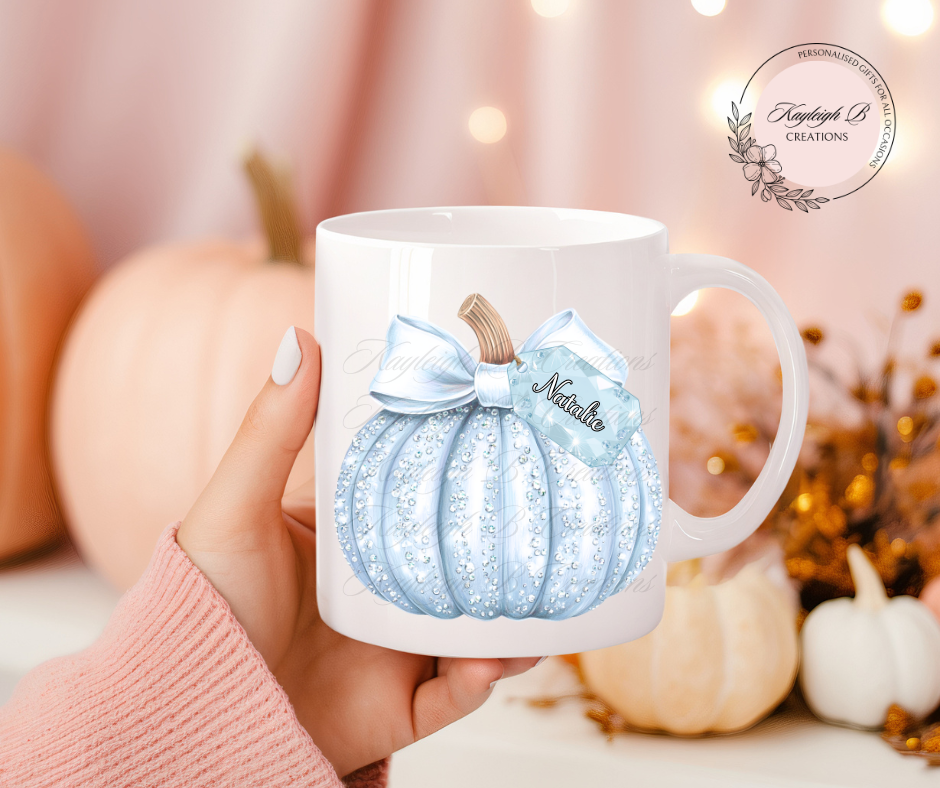 Personalised Cute Pumpkin Mug