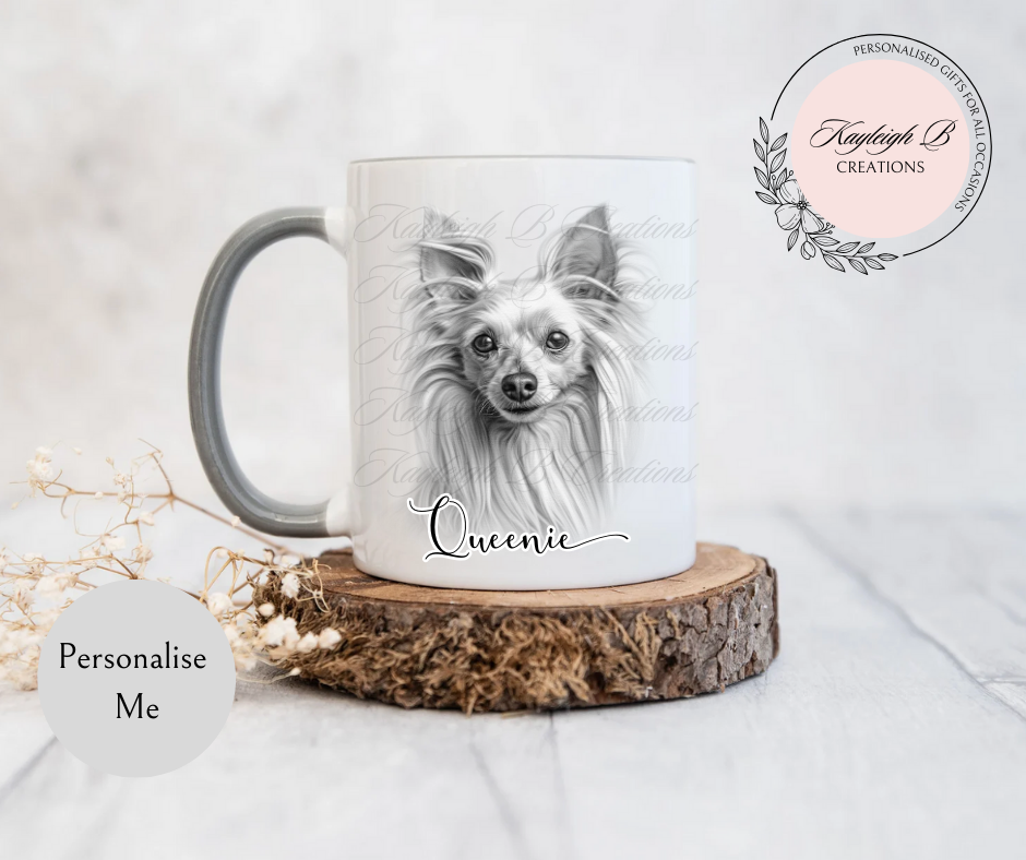 Chinese Crested Dog Mug - Long Haired or Hairless Variations