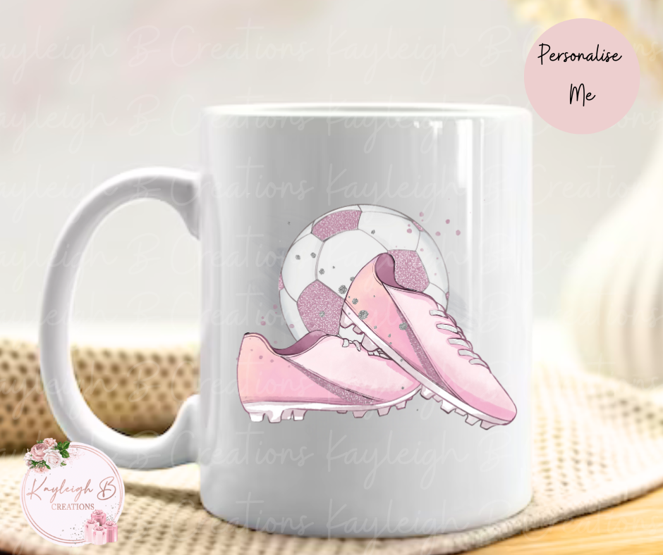 Football Mug - Pink