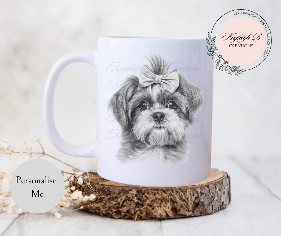 Shih Tzu Mug - With or Without a Bow Variations