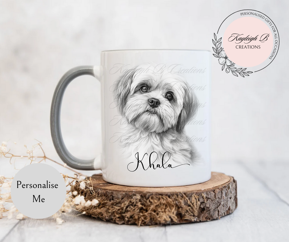 Shih Tzu Mug - With or Without a Bow Variations