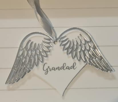 Memorial Heart & Wings