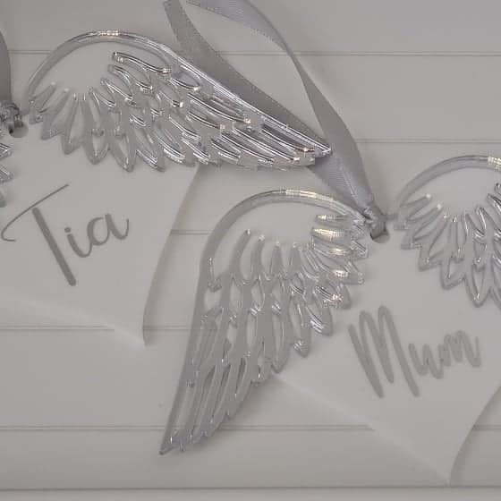 Memorial Heart & Wings