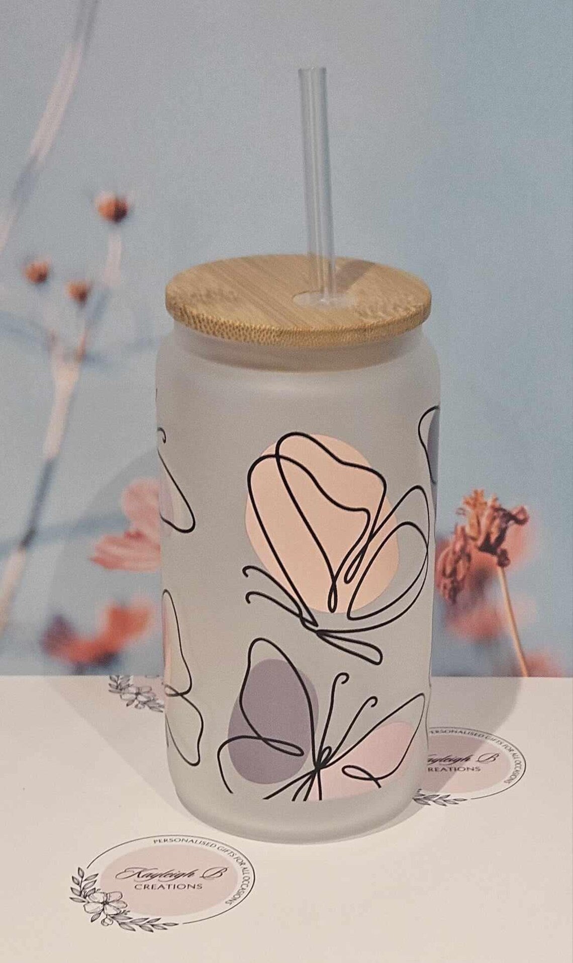 Butterfly Can Glass