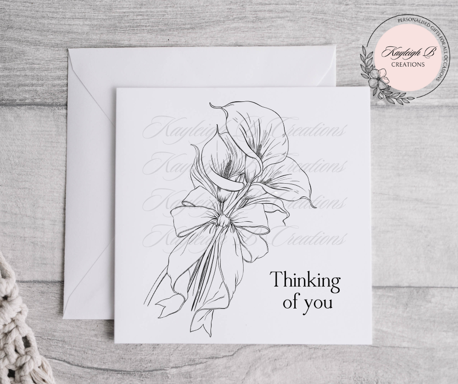 Lillies Sympathy/Bereavement Card