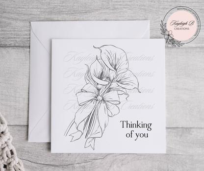 Lillies Sympathy/Bereavement Card