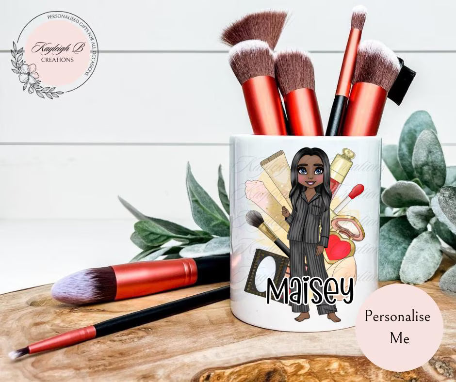Personalised Make Up Brush Holder
