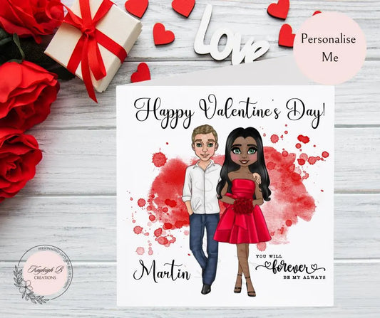 Valentine's Day Card - Couple Design