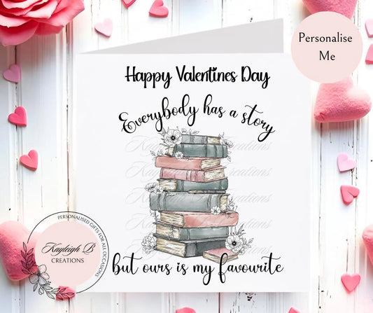 Valentine's Day Card - 'Our Story' Book Design