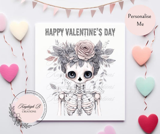 Valentine's Day Card - Skull Designs