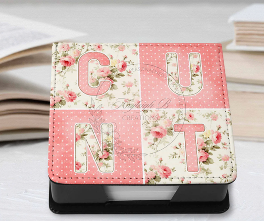 Pretty Profanities Sticky Note Holder