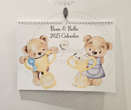 Beau & Bella 2025 Calendar