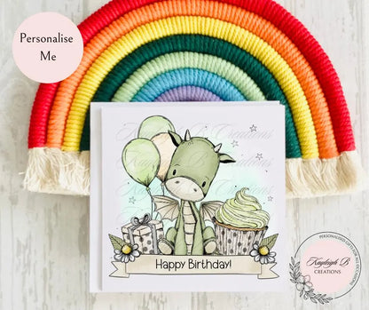 Cute Dragon Birthday Card