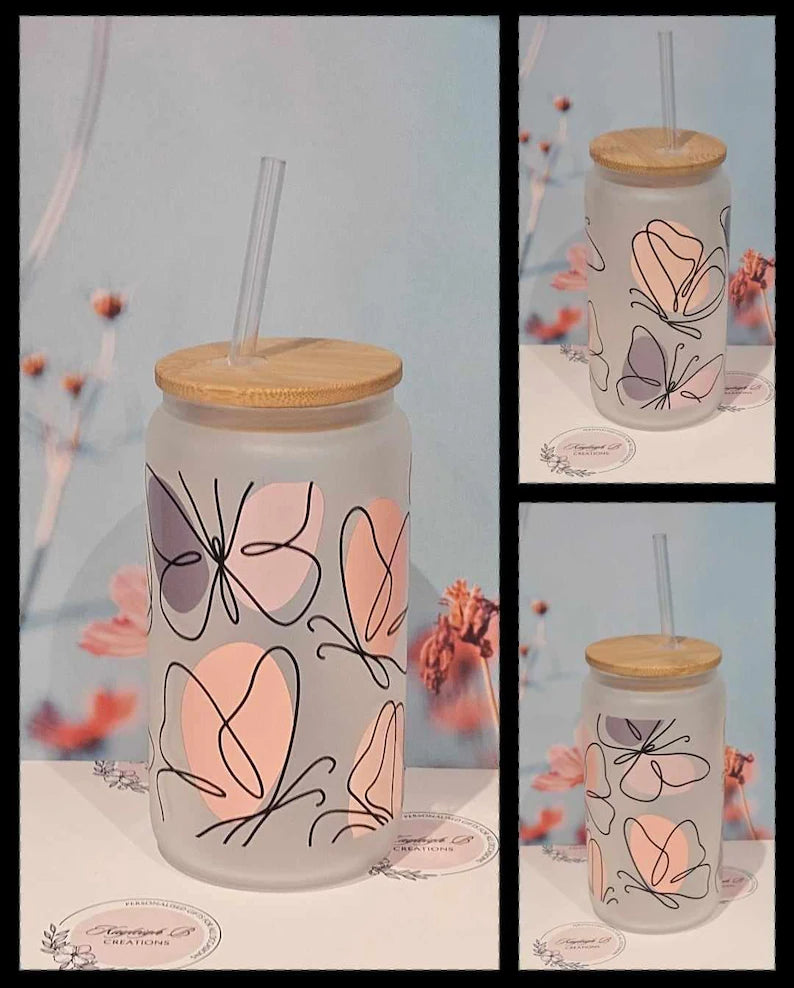 Butterfly Can Glass