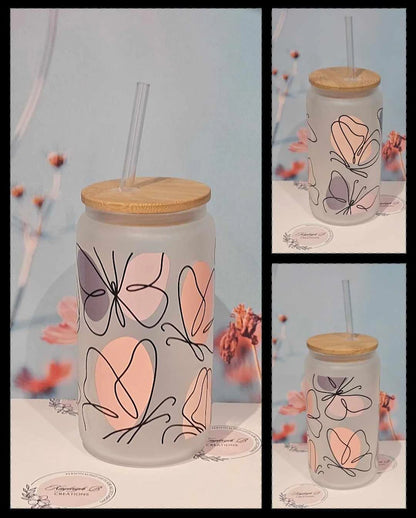 Butterfly Can Glass