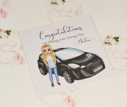 Congratulations On Passing Your Driving Test Card
