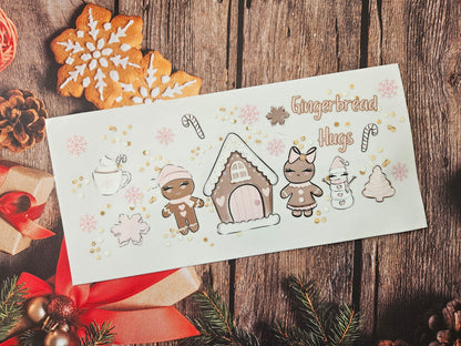 Gingerbread Hugs Can Glass