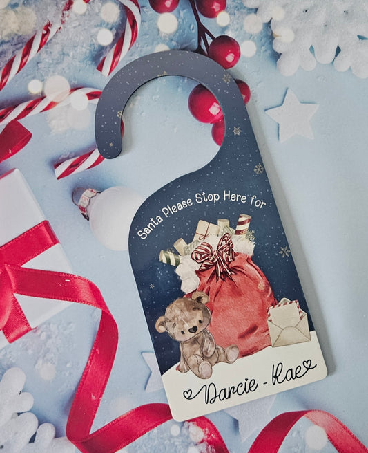 Santa Stop Here Door Hanger