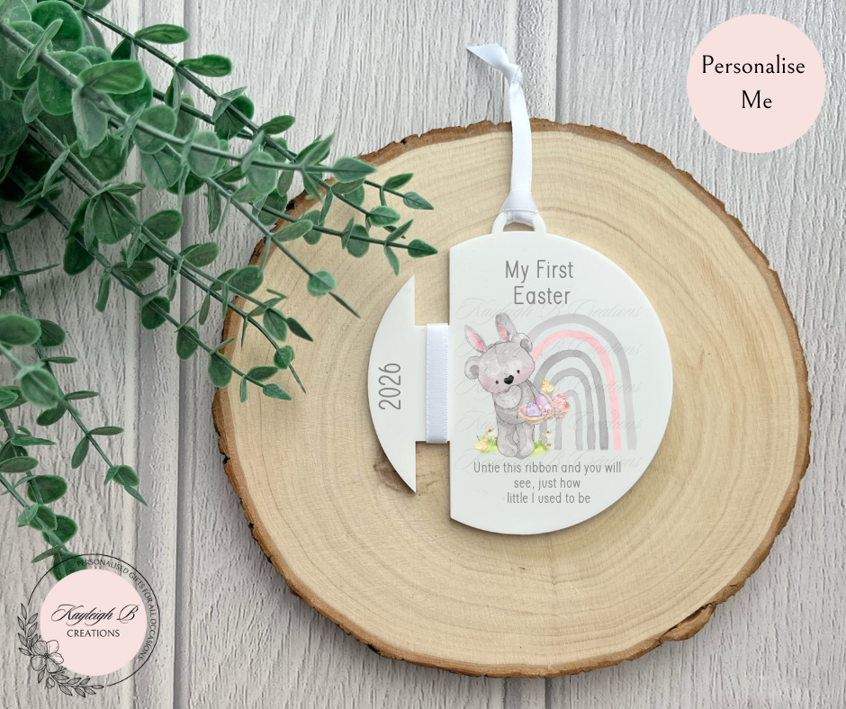 My First Easter Ribbon Bauble