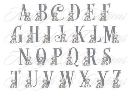 Personalised Initial Christmas Hot Water Bottle