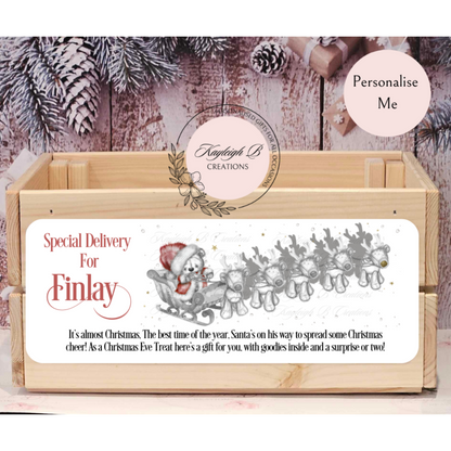 Christmas Eve Personalised Crate