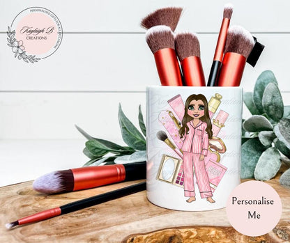 Personalised Make Up Brush Holder