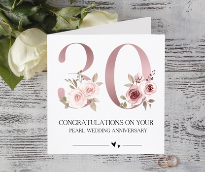 Wedding Anniversary Card - Milestones
