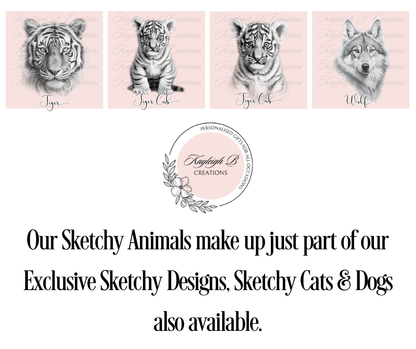 Bookmark - Sketchy Animal Design
