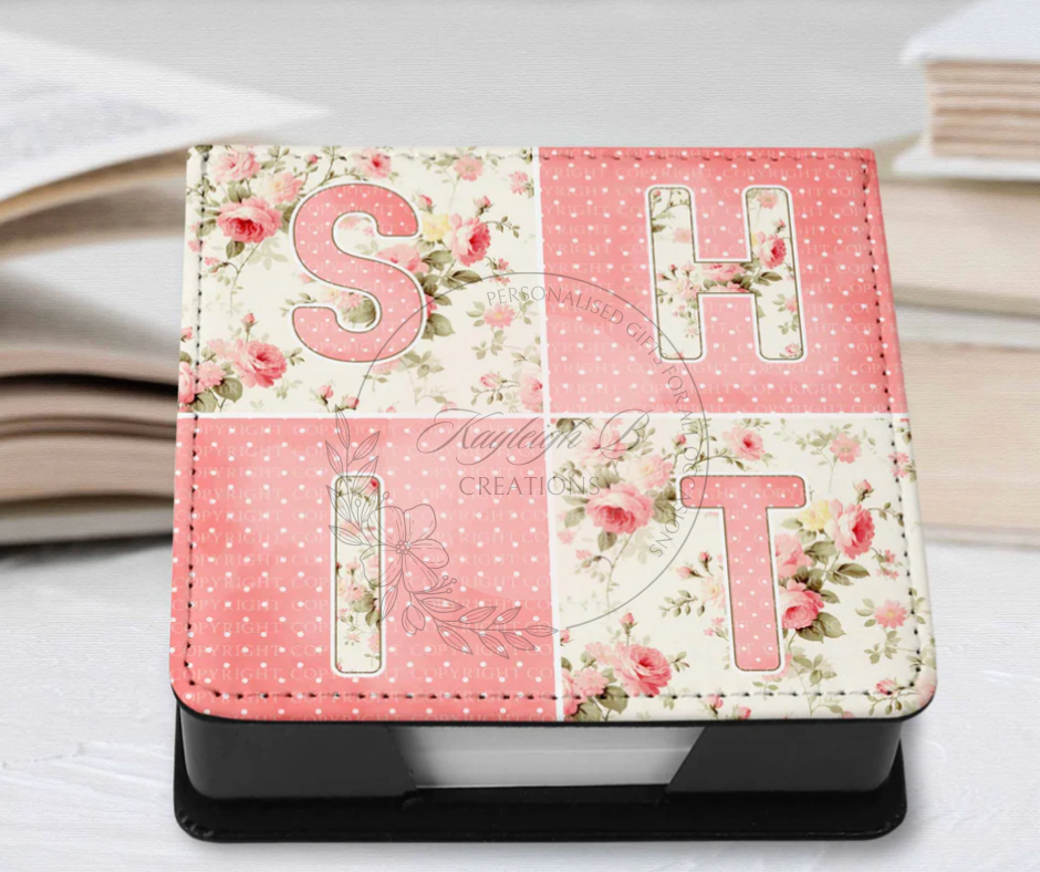 Pretty Profanities Sticky Note Holder