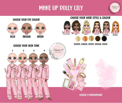 Personalised Make Up Brush Holder