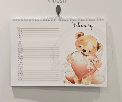 Beau & Bella 2025 Calendar