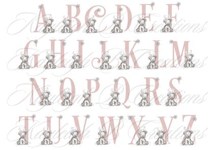 Personalised Initial Christmas Hot Water Bottle