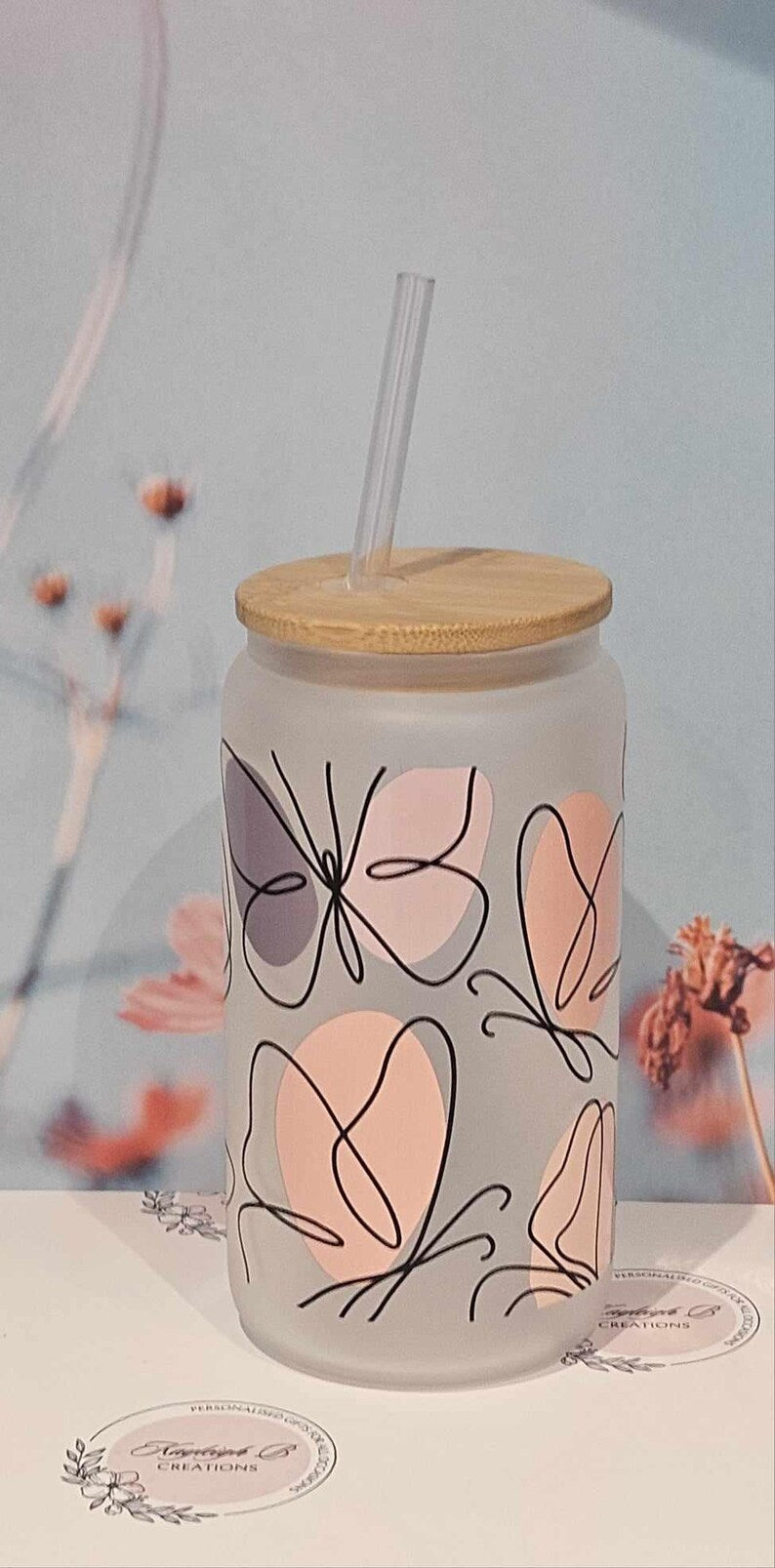 Butterfly Can Glass