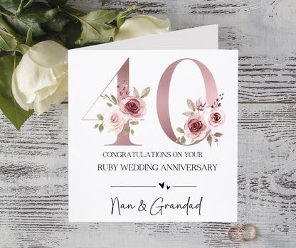 Wedding Anniversary Card - Milestones