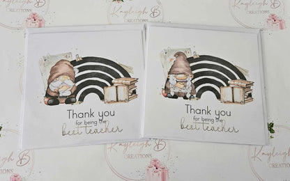 Gnome/Gonk Teacher Thank You Card