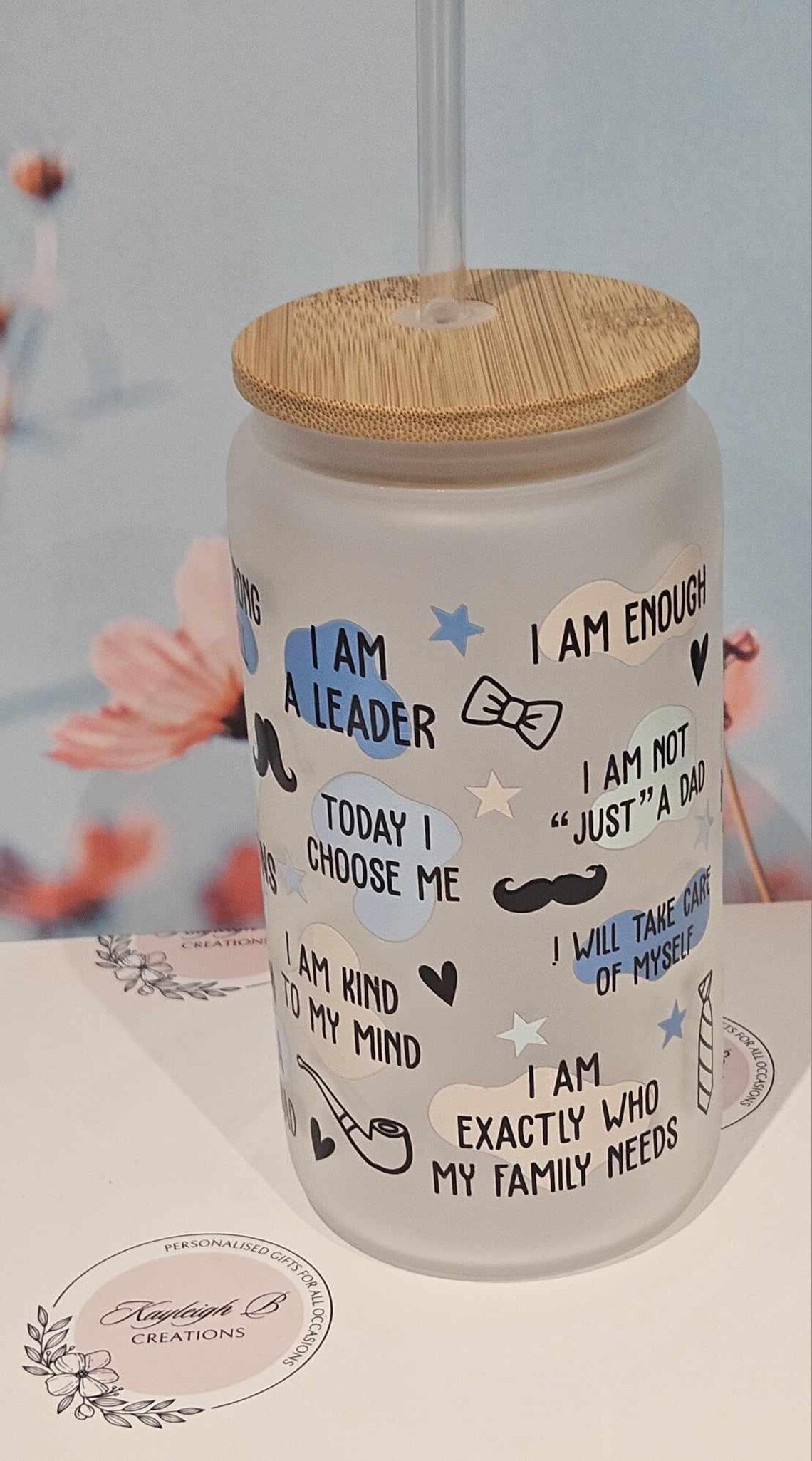 Dad Daily Affirmations Can Glass