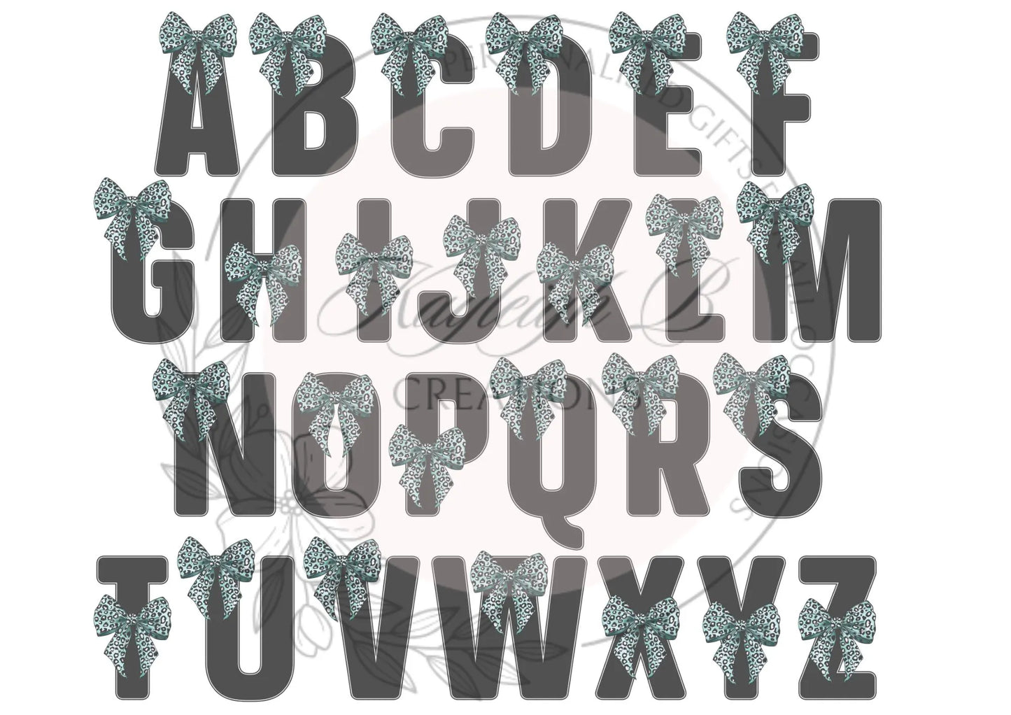 Personalised Initial Mug - Leopard print Bow in three different colours, Gift for her, Bow, Pretty