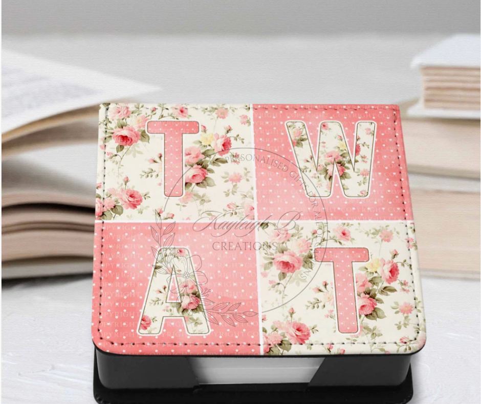 Pretty Profanities Sticky Note Holder