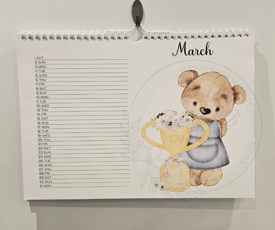 Beau & Bella 2025 Calendar