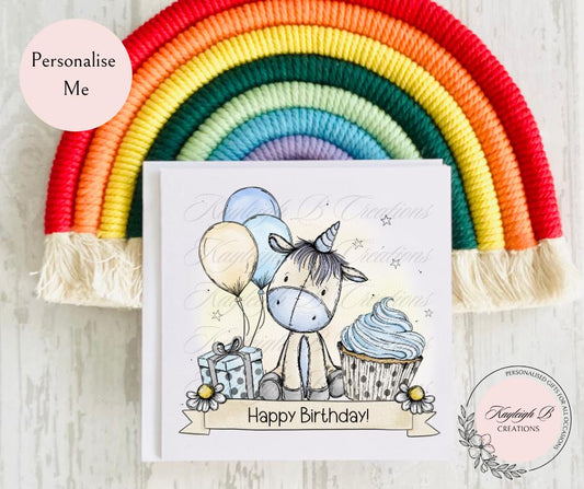 Cute Unicorn Birthday Card
