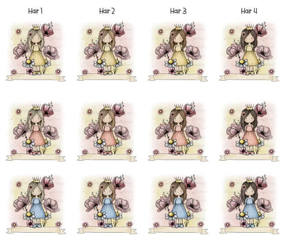 Cute Princess Birthday Card