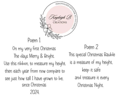 Christmas Ribbon Bauble