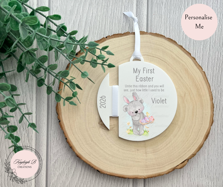 My First Easter Ribbon Bauble