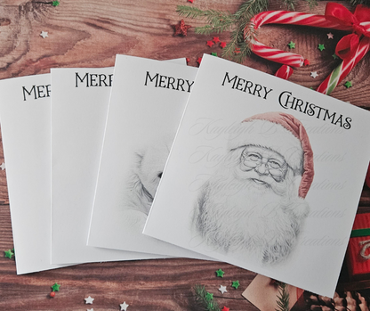 Christmas Card - Traditional Santa, Reindeer & Polar Bear Designs