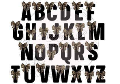 Personalised Initial Mug - Leopard print Bow in three different colours, Gift for her, Bow, Pretty