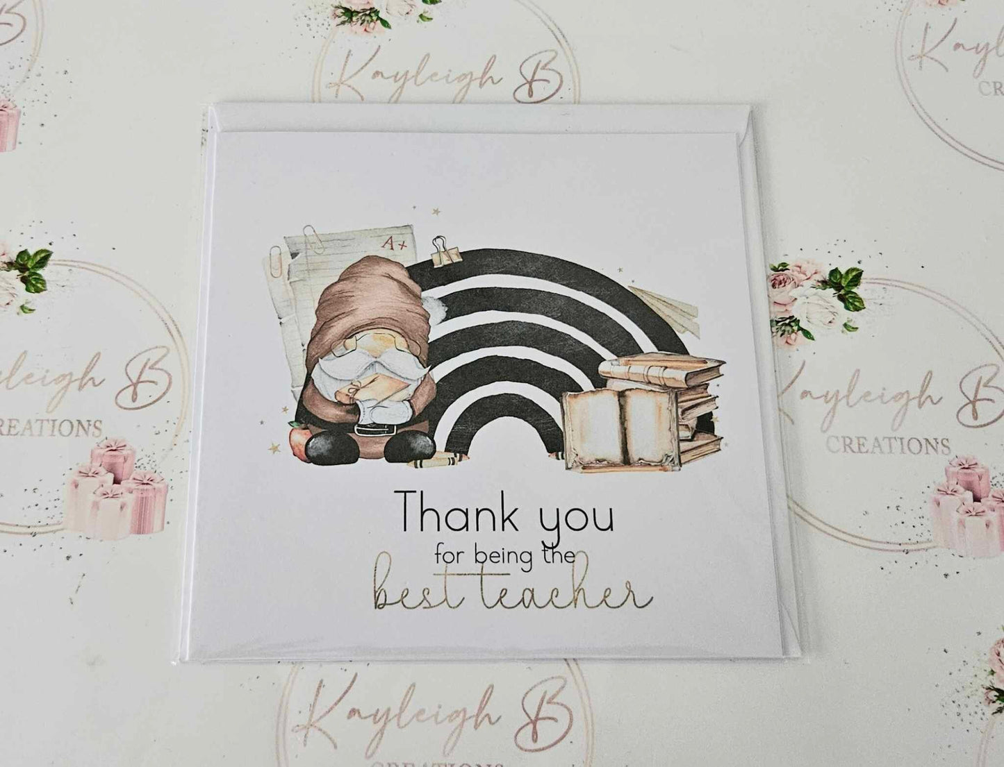 Teacher Thank You Card - Rainbow