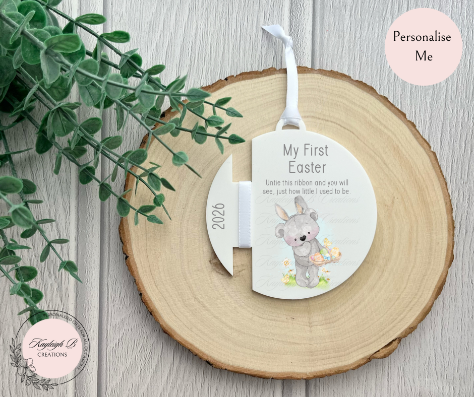 My First Easter Ribbon Bauble