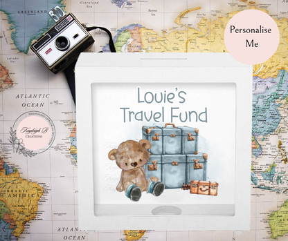 Money Box - Box Frame - Adventures Bear design